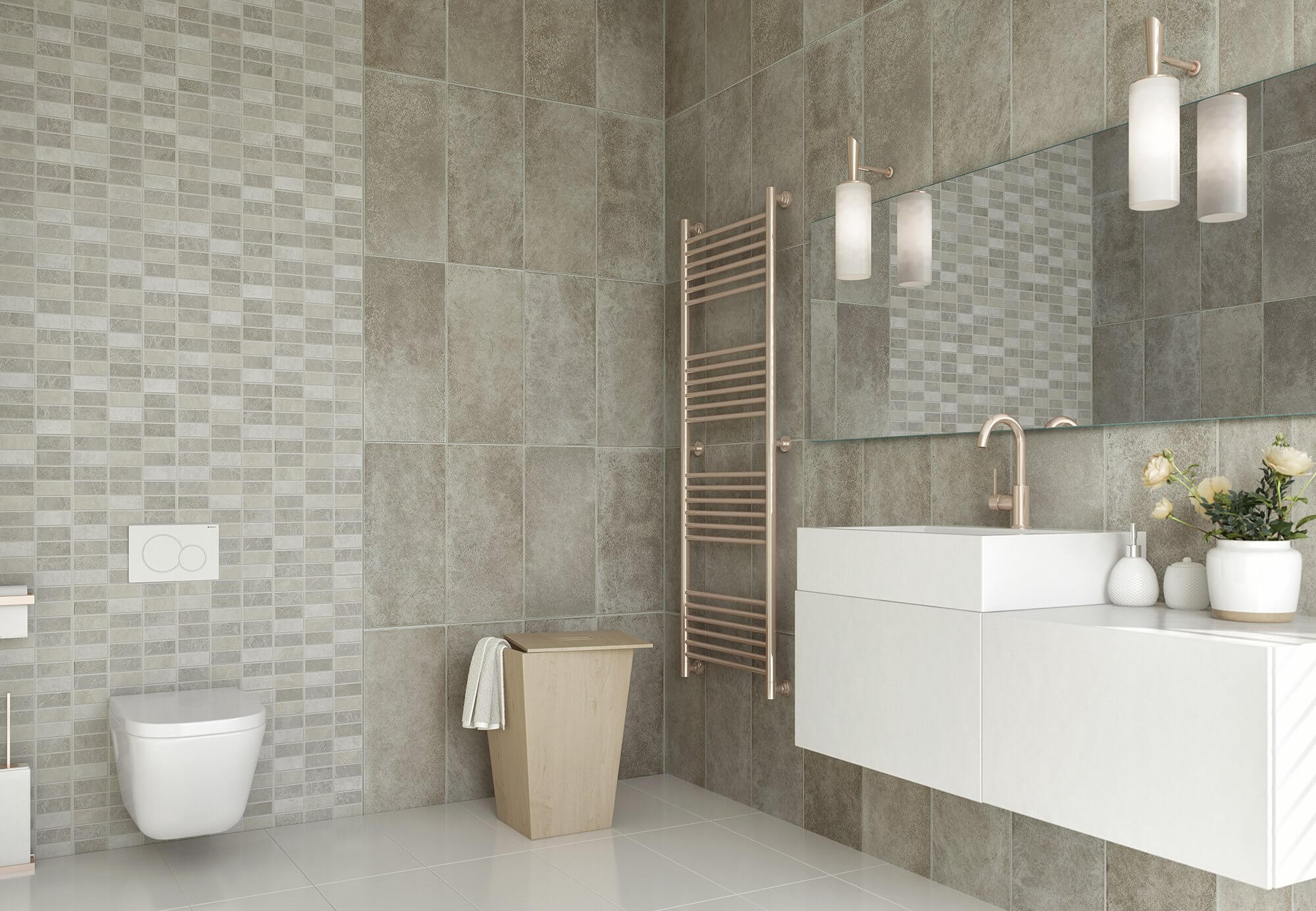 Marmo beige marble cladding panels bathroom Decor - Sabbia 3