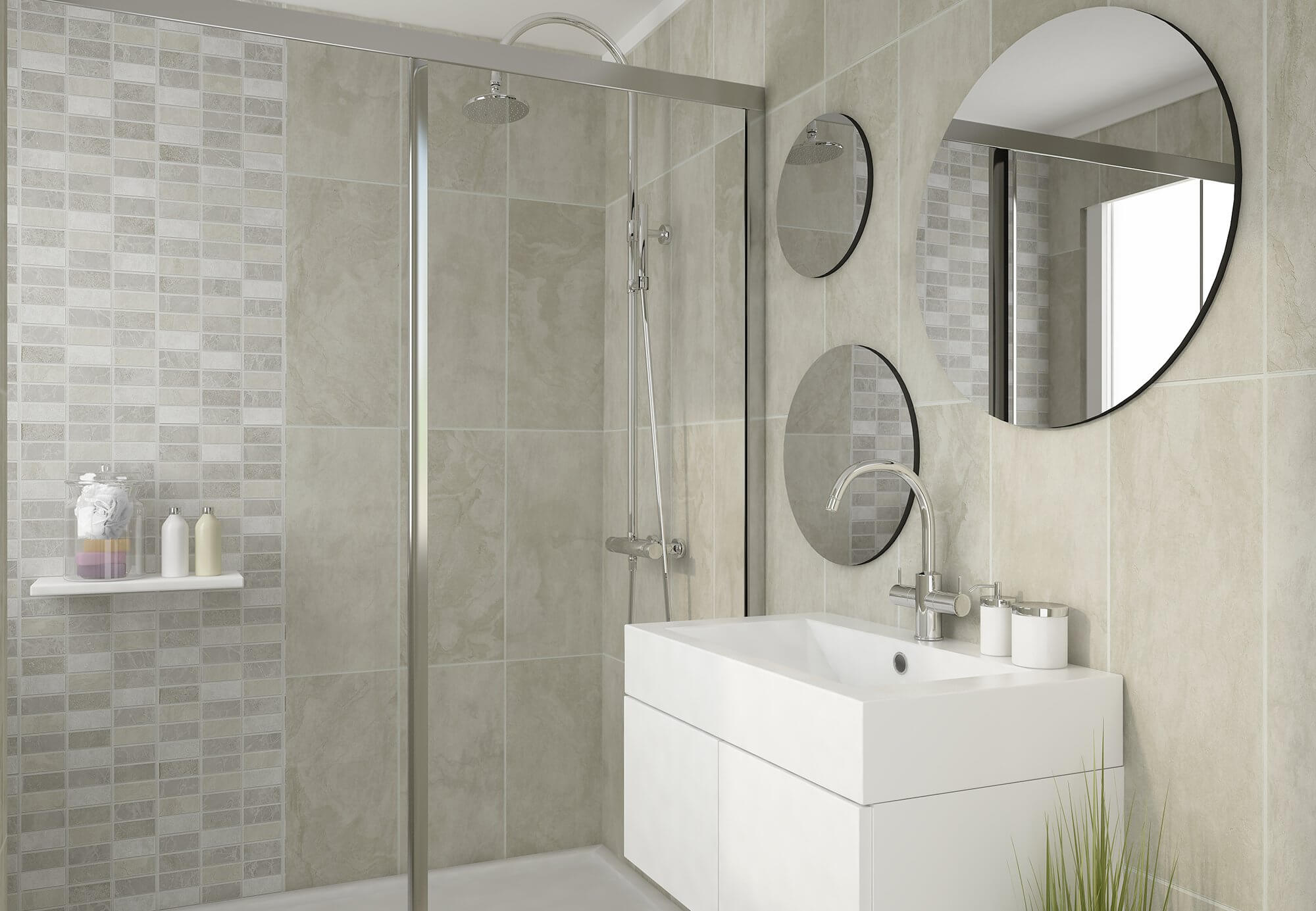 Marmo beige marble cladding panels for bathroom Decor - Sabbia