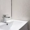 white sparkle wall panel