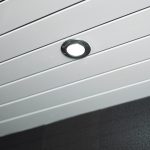White grooved with Chrome Wall and Ceiling Cladding