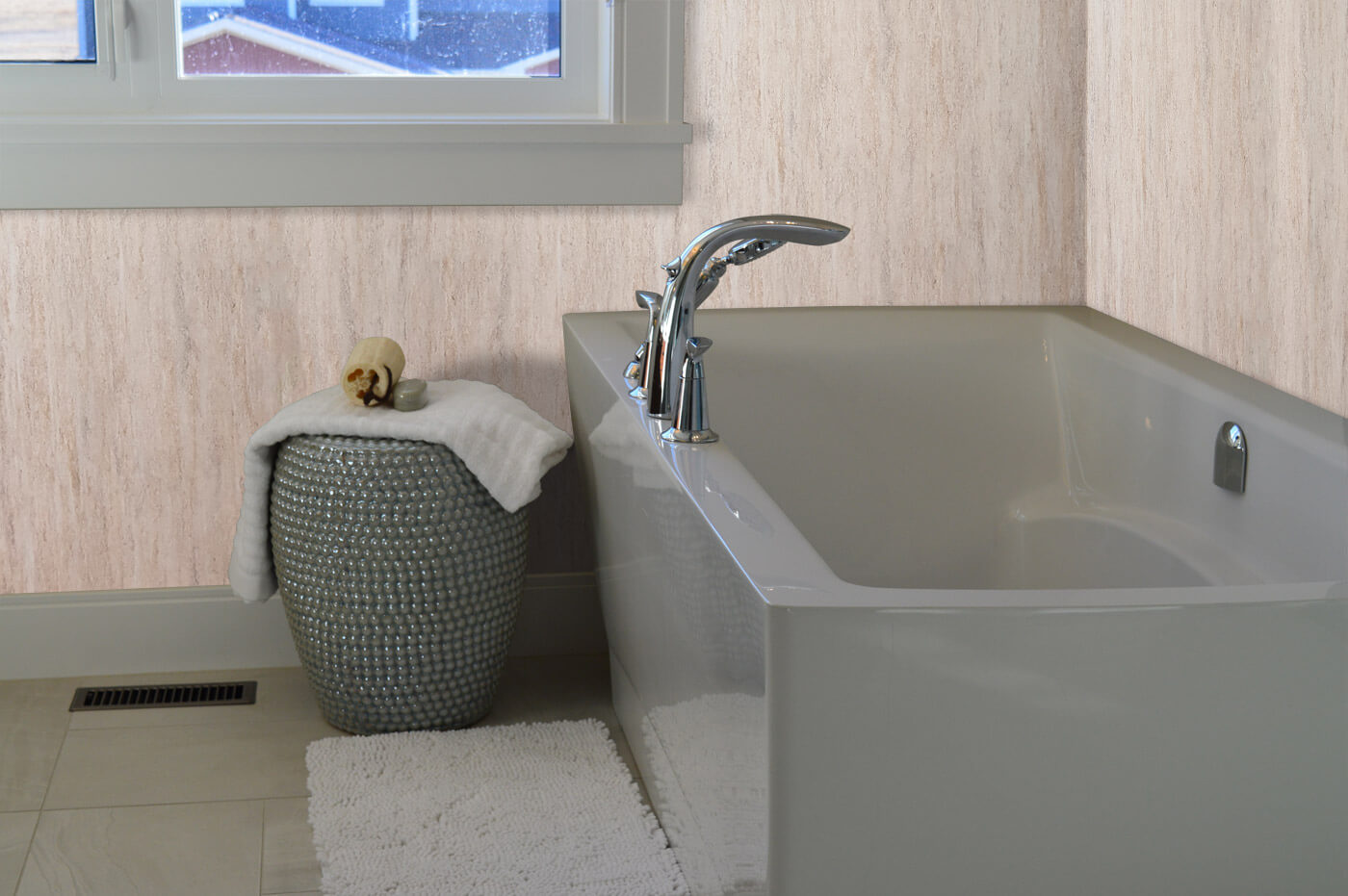 Aquamax Sandstone Shower wall Panels Uk -Bathtub