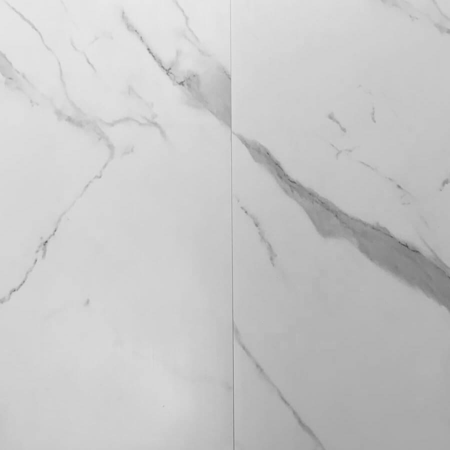 White Marble Matt Shower Wall Panels