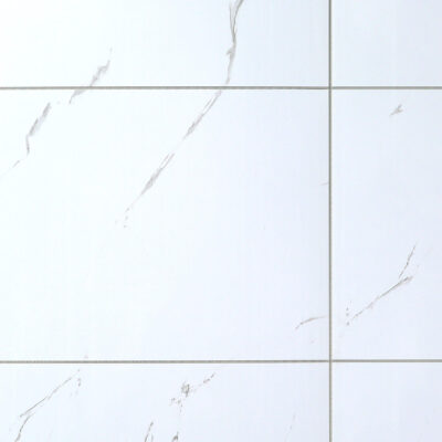 White Marble Aquamax Tile effect cladding bathroom panels